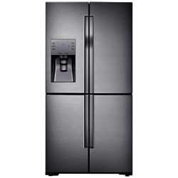 Samsung RF56J9040SR 4-Door American Style Fridge Freezer, A+ Energy Rating, 90cm Width, Stainless Steel